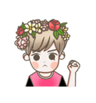 B Flower Boy（個別スタンプ：18）