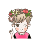 B Flower Boy（個別スタンプ：19）
