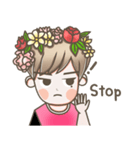 B Flower Boy（個別スタンプ：32）