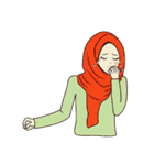 lovely Muslimah hijab lover（個別スタンプ：21）