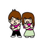 ライブスタンプ（ピンク）（個別スタンプ：40）