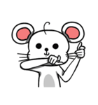 白いマウス.チ(Japen Only)（個別スタンプ：17）