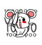 白いマウス.チ(Japen Only)（個別スタンプ：38）