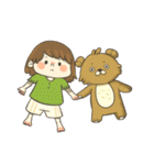 熊と小さな女の子（個別スタンプ：11）
