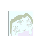 ぷりちーちゃんと無表情男（個別スタンプ：12）