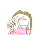 ぷりちーちゃんと無表情男（個別スタンプ：24）
