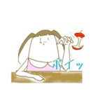 ぷりちーちゃんと無表情男（個別スタンプ：37）