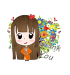 Japanese girl but heart Thailand.（個別スタンプ：4）