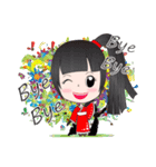 Japanese girl but heart Thailand.（個別スタンプ：11）