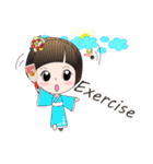 Japanese girl but heart Thailand.（個別スタンプ：36）