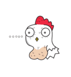 Katak : the white chicken (JP)（個別スタンプ：11）