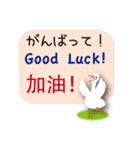 日本語と台湾語と英語を話すアヒル（個別スタンプ：27）