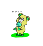 Green baby monster（個別スタンプ：34）