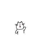 人っぽいねこのスタンプ（個別スタンプ：10）
