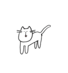 人っぽいねこのスタンプ（個別スタンプ：17）