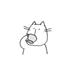 人っぽいねこのスタンプ（個別スタンプ：27）