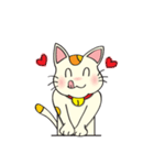 可愛い猫 (日本語)（個別スタンプ：36）