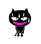 陽気な黒猫（個別スタンプ：5）