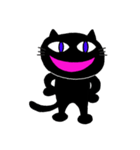 陽気な黒猫（個別スタンプ：22）