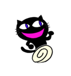 陽気な黒猫（個別スタンプ：34）