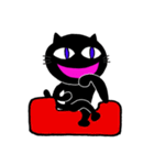 陽気な黒猫（個別スタンプ：36）