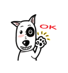 Bull Terrier White Dog（個別スタンプ：17）