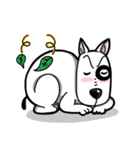 Bull Terrier White Dog（個別スタンプ：34）
