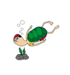 働く亀（個別スタンプ：11）