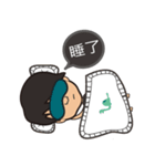 The boy wearing black glasses（個別スタンプ：18）