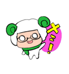 めがねのひつじです。（個別スタンプ：1）