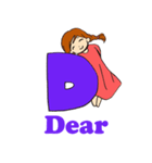 ローマ字のあみちゃん（個別スタンプ：4）
