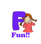 ローマ字のあみちゃん（個別スタンプ：6）