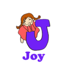 ローマ字のあみちゃん（個別スタンプ：10）
