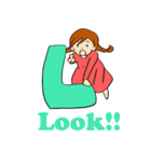 ローマ字のあみちゃん（個別スタンプ：12）