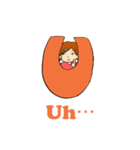 ローマ字のあみちゃん（個別スタンプ：21）