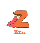ローマ字のあみちゃん（個別スタンプ：26）