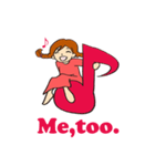 ローマ字のあみちゃん（個別スタンプ：38）