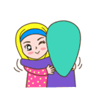 Hijab Girl 2（個別スタンプ：34）