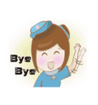 flight attendan（個別スタンプ：9）