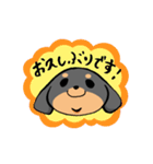 ぽちゃ犬まろ（個別スタンプ：3）
