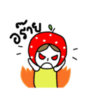 polkadot apple girl by ngingi（個別スタンプ：11）