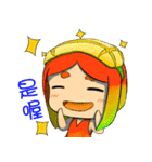 台湾のマンゴー娘 NO.2（個別スタンプ：1）