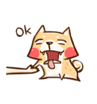 Dog and hand（個別スタンプ：1）