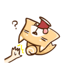Dog and hand（個別スタンプ：4）