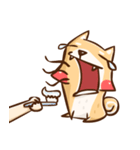 Dog and hand（個別スタンプ：5）