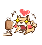 Dog and hand（個別スタンプ：6）