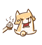 Dog and hand（個別スタンプ：8）