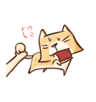 Dog and hand（個別スタンプ：9）