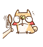 Dog and hand（個別スタンプ：10）