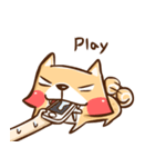 Dog and hand（個別スタンプ：11）